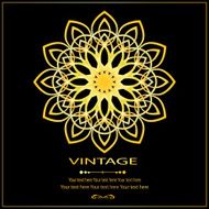 Flower Golden invitation card4 N4