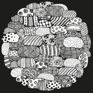 Circle stone ornament