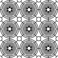 Black and white geometric seamless pattern N105