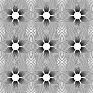 Black and white geometric seamless pattern N107