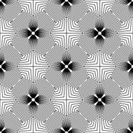Black and white geometric seamless pattern N108