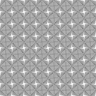 Black and white geometric seamless pattern N112