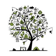 Fishing tree concept sketch for your design N2
