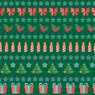 Happy New Year and Marry Christmas Seamless Pattern Background N2