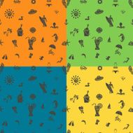 Four Background in Different Colors N10