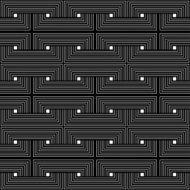 Black and white geometric seamless pattern N120