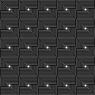 Black and white geometric seamless pattern N121