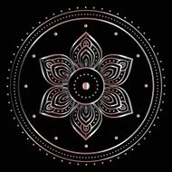 Gold mandala N23