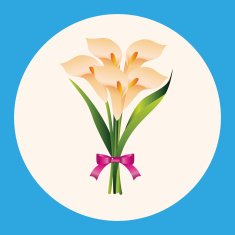 flower bouquet theme elements vector eps N16