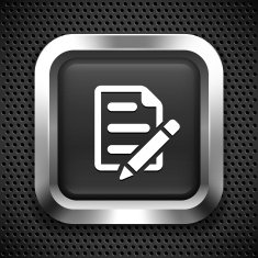 Notepad on Black Square Button N2