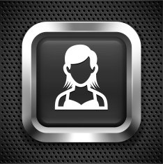 Young Girl in Tank Top on Black Square