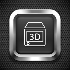 3D Printer on Black Square