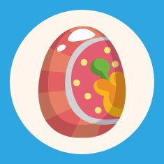easter egg theme elements background eps10 N16