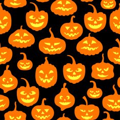 Halloween pumpkins pattern seamless