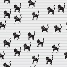black cats seamless pattern pets vector illustration for kids design