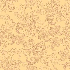 seamless pattern with folkloric flowers N4