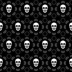 Brown Skull Pattern