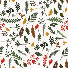 colorful autumn leaves Vector illustration N9