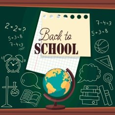 School board with icons N2