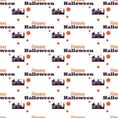 Happy Halloween Background Seamless pattern Vector illustration Collection of seamless N2