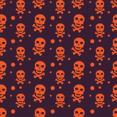Happy Halloween Background Seamless pattern Vector illustration Collection of seamless N7