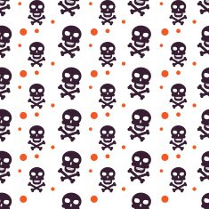 Happy Halloween Background Seamless pattern Vector illustration Collection of seamless N8