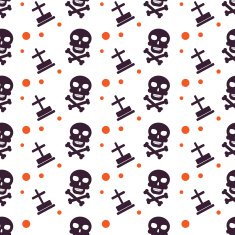 Happy Halloween Background Seamless pattern Vector illustration Collection of seamless N9