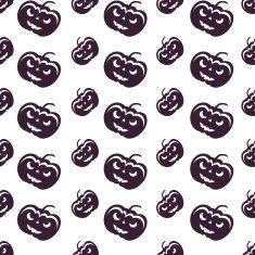 Happy Halloween Background Seamless pattern Vector illustration Collection of seamless N13