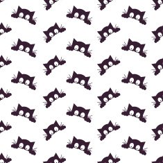 Happy Halloween Background Seamless pattern Vector illustration Collection of seamless N14