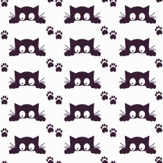 Happy Halloween Background Seamless pattern Vector illustration Collection of seamless N17