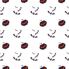 Happy Halloween Background Seamless pattern Vector illustration Collection of seamless N22