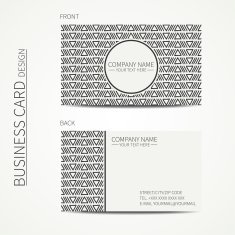 Geometric business card template with hipster triangle Calling card N5