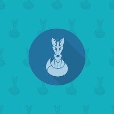 Fox Single Flat Autumn Icon