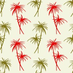 Seamless pattern with coconut palm trees N8
