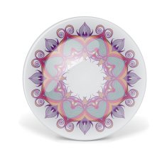 Decorative plate with oriental round lace pattern N2
