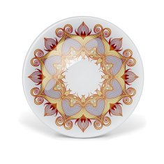 Decorative plate with oriental round lace pattern N4