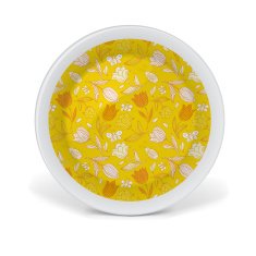Christmas decorative plate with floral art pattern N7