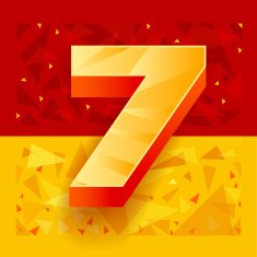 The pattern of numbers for use in banner ads N4