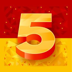 The pattern of numbers for use in banner ads N8