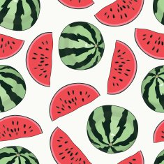 Seamless background with watermelon N5
