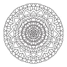 Circular symmetric ethnic pattern N2