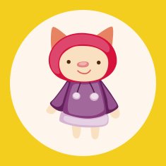 animal winter cartoon theme elements N8
