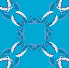 Repeating Abstract Seashell Pattern