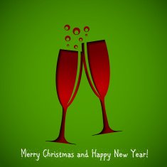 Abstract Christmas and New Year Background Vector Illustration N67