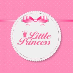 Little Princess Background Vector Illustration
