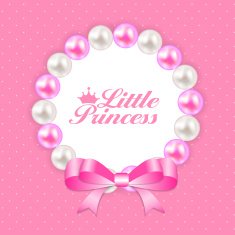 Little Princess Background Vector Illustration N4