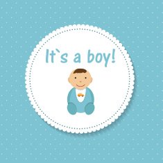 Vector Illustration for Newborn Boy N4