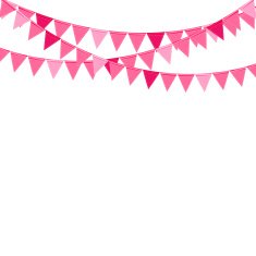 Party Background with Flags Vector Illustration N7