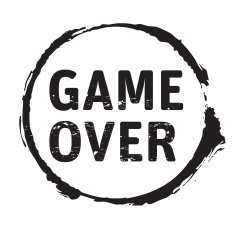 Black vector grunge stamp GAME OVER