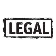 Black grunge stamp LEGAL